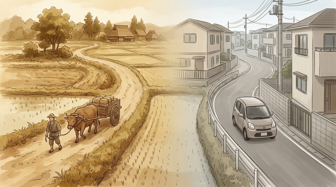 その道は車が来るより前からそこにあった