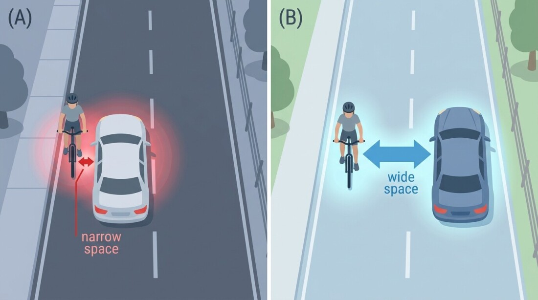 自転車と車の距離 本文中画像