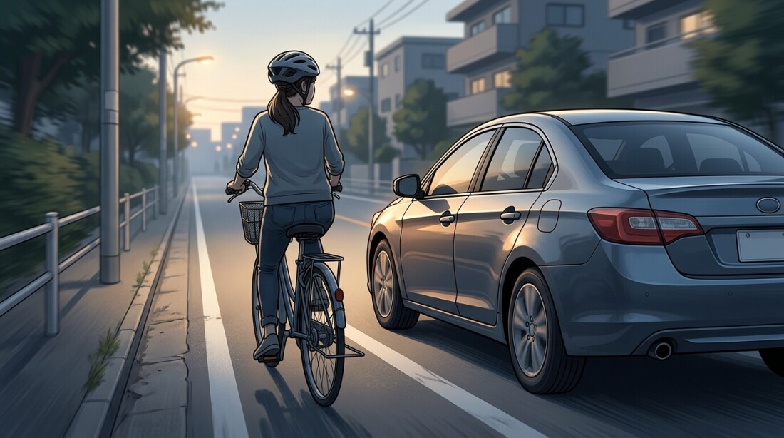 自転車と車の距離 記事サムネイル