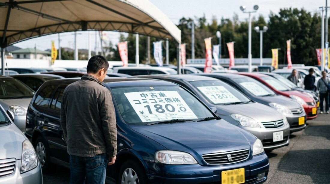 中古車の店頭価格表示のイメージ