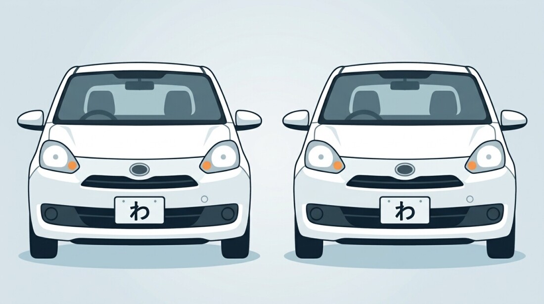 旅行先で借りた「わ」ナンバーの車（記事サムネイル）